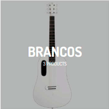 Ir para os instrumentos musicais populares de cor branca. 3 Unidades