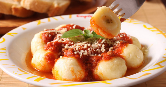 Massa de exemplo: Gnocchi-recheado.